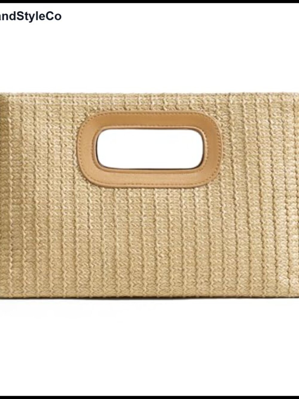 Chic Woven Straw Clutch Purse Evening Bag